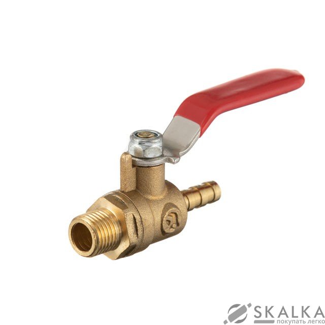 Кран шаровый воздушный, латунь, наружная резьба 1/4" на шланг 6мм Intertool STORM (PT-1886) На фото Кран шаровый воздушный, латунь, наружная резьба 1/4" на шланг 6мм Intertool STORM (PT-1886)