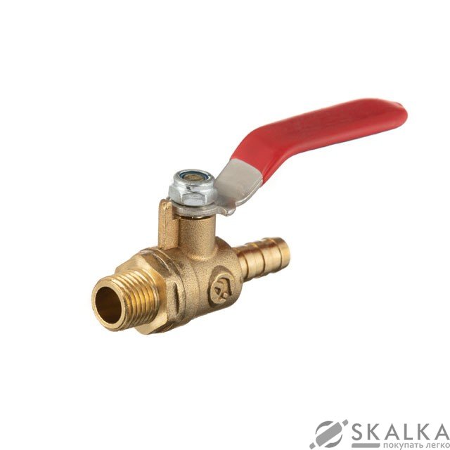Кран шаровый воздушный, латунь, наружная резьба 1/4" на шланг 8мм Intertool STORM (PT-1888) На фото Кран шаровый воздушный, латунь, наружная резьба 1/4" на шланг 8мм Intertool STORM (PT-1888)