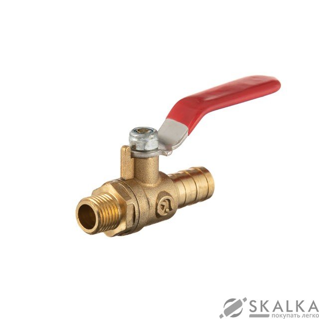 Кран шаровый воздушный, латунь, наружная резьба 1/4" на шланг 12мм Intertool STORM (PT-1892) На фото Кран шаровый воздушный, латунь, наружная резьба 1/4" на шланг 12мм Intertool STORM (PT-1892)