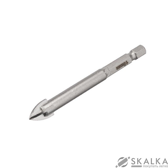 Сверло по стеклу и керамике Intertool 10мм HEX 1/4''(6.35mm) (SD-0290) На фото Сверло по стеклу и керамике Intertool 10мм HEX 1/4''(6.35mm) (SD-0290)