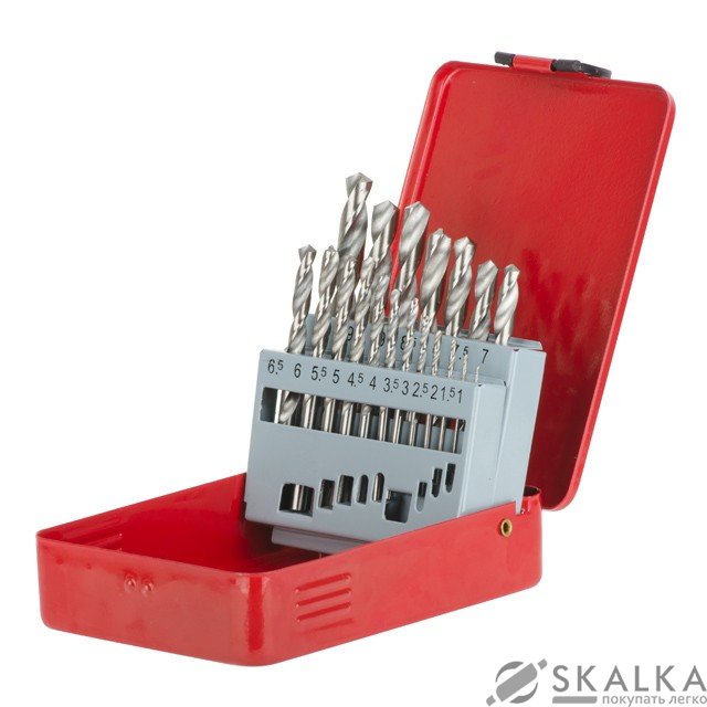 Набор сверл по металлу Intertool HSS 19шт (1.0-10.0), полированная сталь (SD-0119) На фото Набор сверл по металлу Intertool HSS 19шт (1.0-10.0), полированная сталь (SD-0119)