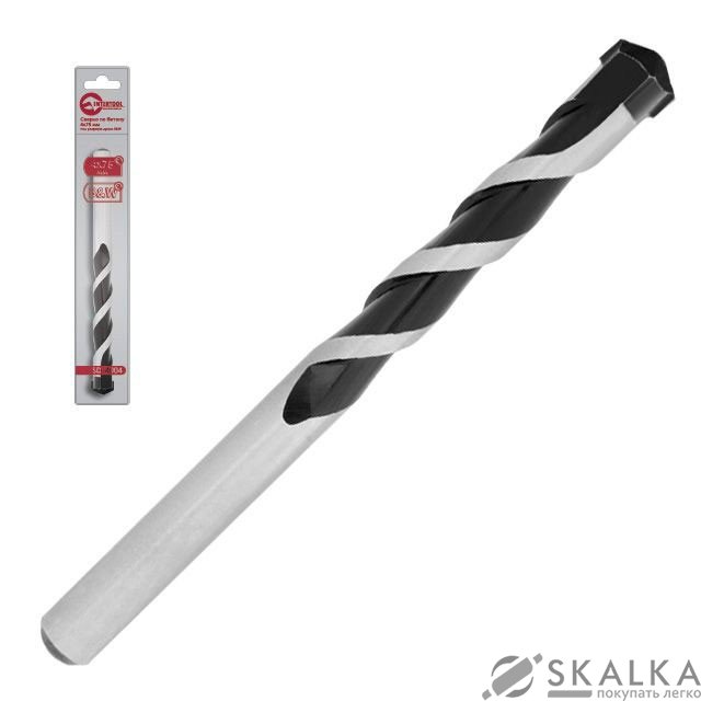 Сверло по бетону Intertool 6*100 мм под ударную дрель B&W (SD-4006) На фото Сверло по бетону Intertool 6*100 мм под ударную дрель B&W (SD-4006)