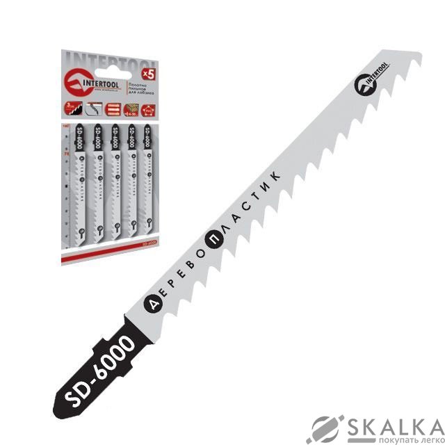 Полотно пильное Intertool для лобзика, 75мм, зубья 3.0мм, по дереву (SD-6000) На фото Полотно пильное Intertool для лобзика, 75мм, зубья 3.0мм, по дереву (SD-6000)
