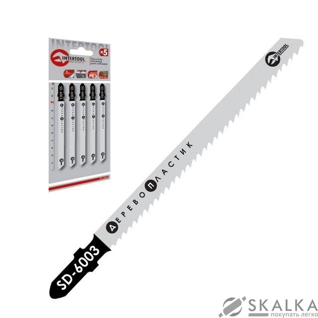 Полотно пильное Intertool для лобзика, 90мм, 3.0мм, по дереву (SD-6003) На фото Полотно пильное Intertool для лобзика, 90мм, 3.0мм, по дереву (SD-6003)
