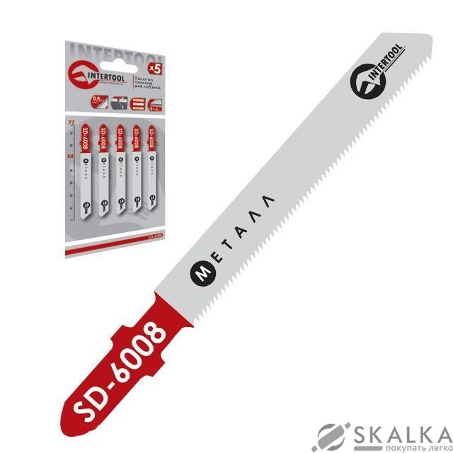 Полотно пильное Intertool для лобзика 50мм, зубья 0.8мм по металлу (SD-6008) На фото Полотно пильное Intertool для лобзика 50мм, зубья 0.8мм по металлу (SD-6008)