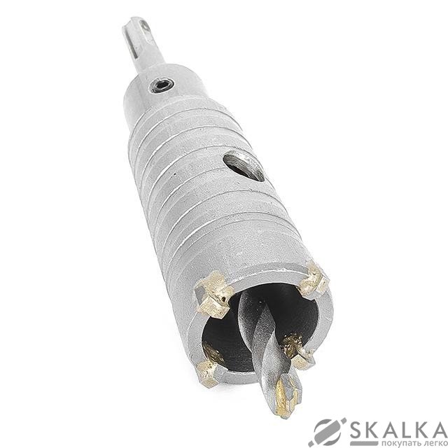 На фото Коронка Intertool по бетону 32мм и переходник SDS Plus 100мм (SD-7032)