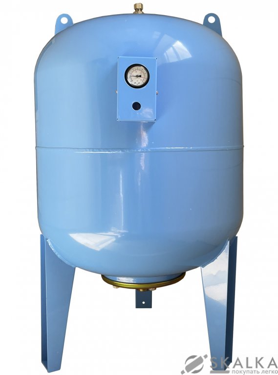 Гидроаккумулятор VOLKS pumpe 200 л 10 bar вертикальный с манометром На фото Гидроаккумулятор VOLKS pumpe 200 л 10 bar вертикальный с манометром