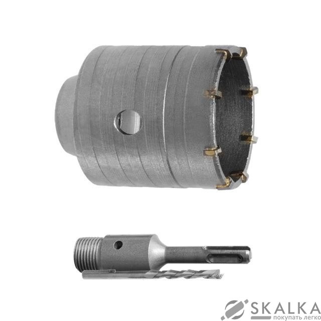 Коронка Intertool по бетону 55мм и переходник SDS Plus 100мм (SD-7055) На фото Коронка Intertool по бетону 55мм и переходник SDS Plus 100мм (SD-7055)