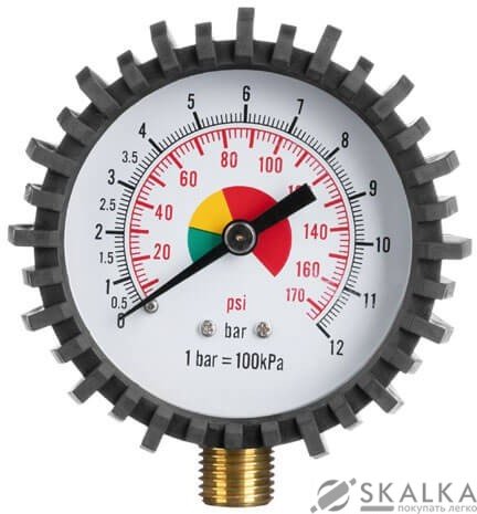 Манометр Intertool 63мм, NPTF 1/4" 10.30x0.94mm (PT-0502) На фото Манометр Intertool 63мм, NPTF 1/4" 10.30x0.94mm (PT-0502)