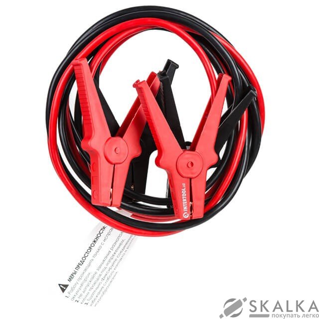 На фото Пусковые провода Intertool 500А, 3.5м, до -40°C, чехол (AT-3046)