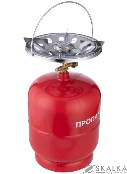 На фото Комплект газовый кемпинговый Intertool 8л (GS-0008)