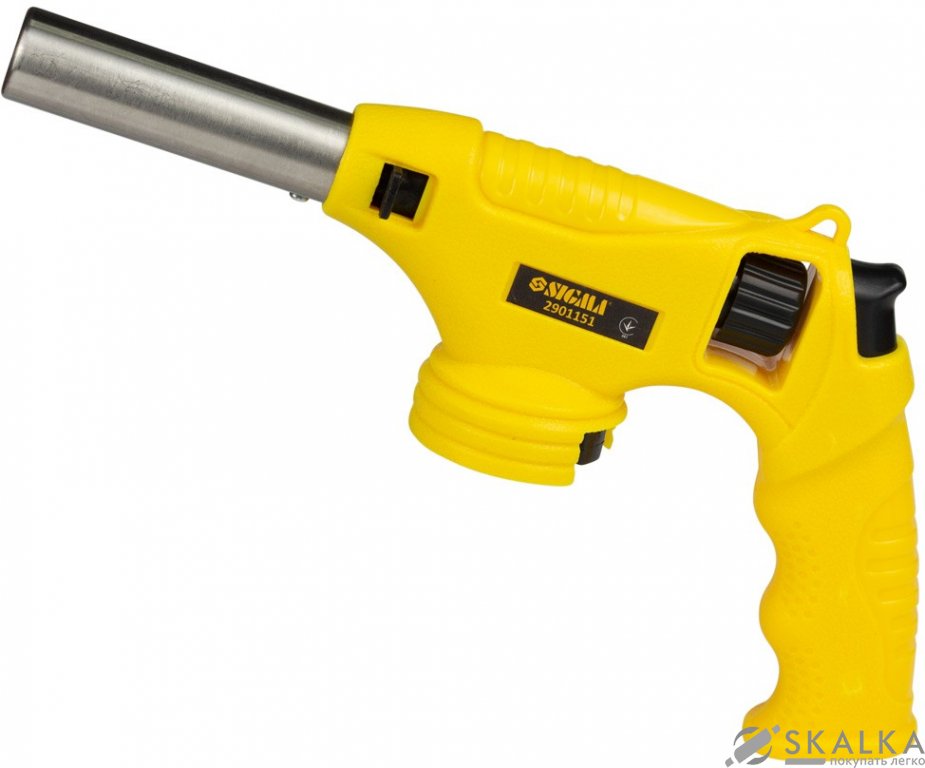 Горелка газовая турбо 360° с керамическим соплом, пьезоподжигом D22мм 260мм Sigma (2901151) На фото Горелка газовая турбо 360° с керамическим соплом, пьезоподжигом D22мм 260мм Sigma (2901151)