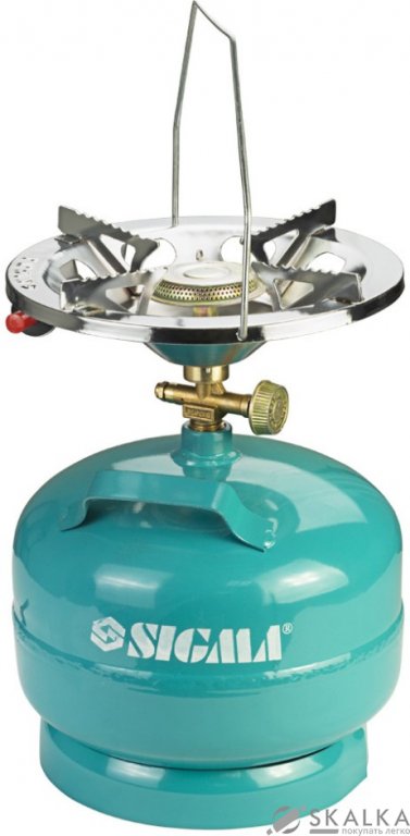 На фото Комплект газовый кемпинг с пьезоподжигом Comfort 5 л Sigma (2903111)