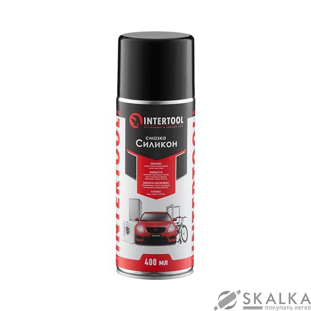 На фото Cмазка "Силикон", аэрозоль 400 мл Intertool (FS-6040)