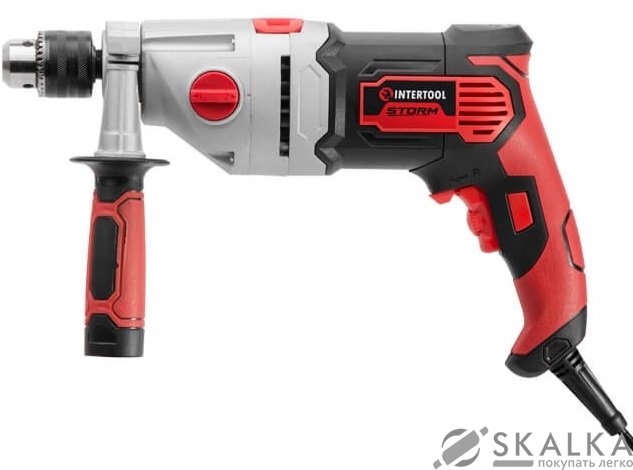 Дрель ударная Intertool 1200 Вт 2 скорости (WT-0122) На фото Дрель ударная Intertool 1200 Вт 2 скорости (WT-0122)
