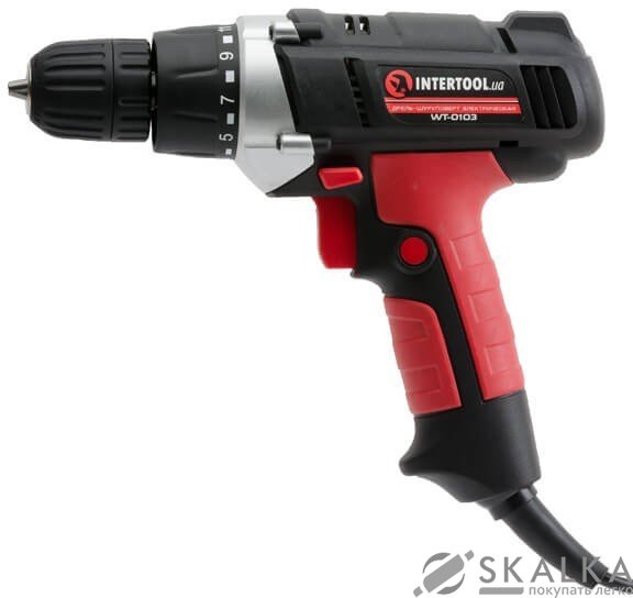 На фото Шуруповерт сетевой Intertool 400 Вт (WT-0103)
