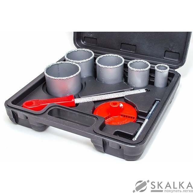 Набор корончатых сверл Intertool для плитки 5шт 33-83мм (SD-0428) На фото Набор корончатых сверл Intertool для плитки 5шт 33-83мм (SD-0428)