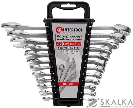 Набор ключей комбинированных Intertool 12 шт 6-22 мм Cr-V (HT-1203) На фото Набор ключей комбинированных Intertool 12 шт 6-22 мм Cr-V (HT-1203)