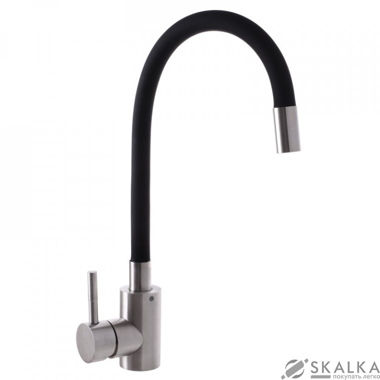Смеситель для кухни MIXXUS SUS-011 (черный силиконовый излив) (SS2798) На фото Смеситель для кухни MIXXUS SUS-011 (черный силиконовый излив) (SS2798)