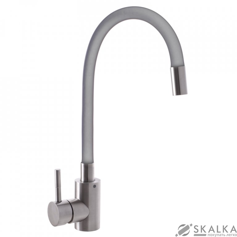 На фото Смеситель для кухни MIXXUS SUS-011 REFL. GRAY серый (SS2799)