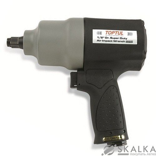 На фото Пневмогайковерт Toptul 1/2" 813 N/m 8000 об/мин 2.15 кг композитный корпус (KAAC1660)