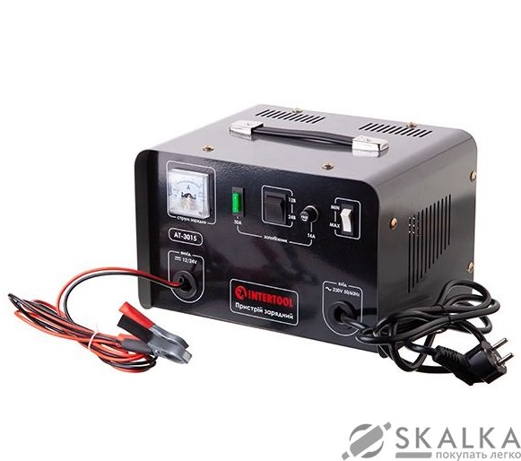 Зарядное устройство Intertool 12-24В, 800Вт, 230В, 30/20А (AT-3015) На фото Зарядное устройство Intertool 12-24В, 800Вт, 230В, 30/20А (AT-3015)