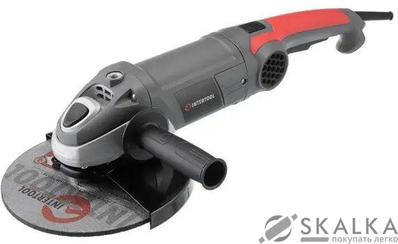 Болгарка Intertool 2500 Вт, 6500 об/мин, круг 230 мм, плавный пуск, поворотная рукоятка (DT-0295) На фото Болгарка Intertool 2500 Вт, 6500 об/мин, круг 230 мм, плавный пуск, поворотная рукоятка (DT-0295)