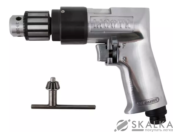 На фото Дрель пневматическая Licota 3/8 " с реверсом 1800 об/мин усиленная, патрон 10 мм (PAD-03003A)