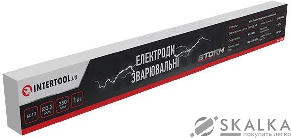 На фото Электроды сварочные Intertool 6013, 3.2 мм, 1 кг, STORM (EW-1032)