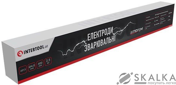 На фото Электроды сварочные Intertool 6013, 4 мм, 2.5 кг, STORM (EW-2540)
