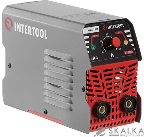 На фото Аппарат сварочный Intertool, инверторный MMA-150A (DT-4002)