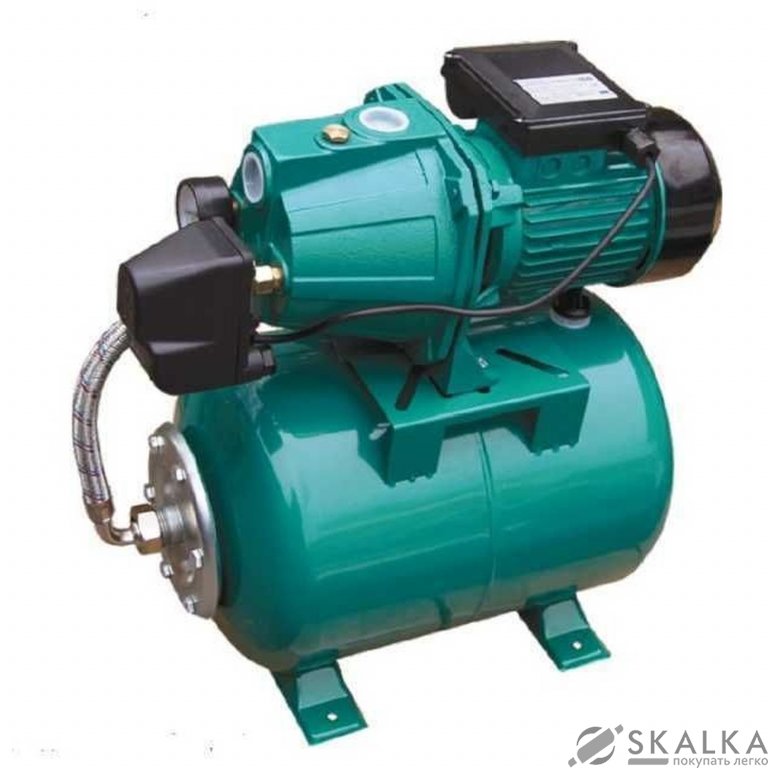 На фото Насосная станция VOLKS pumpe JY100A(a)-24 1,1кВт чугун короткий (в сборе)