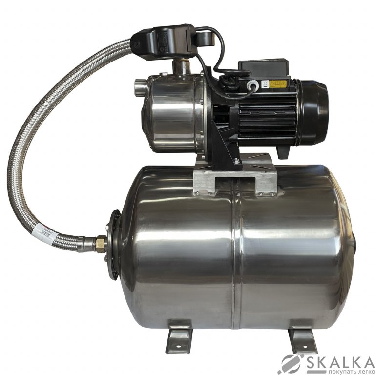 На фото Насосная станция SAER TRX-5 PL ss- 24л нерж. (Насос M-99-N PL нерж. 0,75кВт)