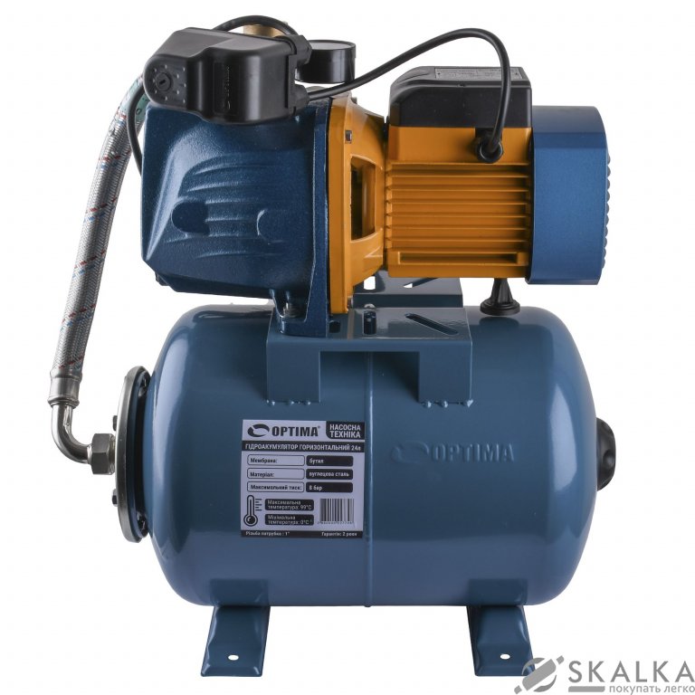 Насосная станция Optima JET100 PRIME-24 бак OPTIMA 1,1кВт на ГРЕБЁНКЕ На фото Насосная станция Optima JET100 PRIME-24 бак OPTIMA 1,1кВт на ГРЕБЁНКЕ