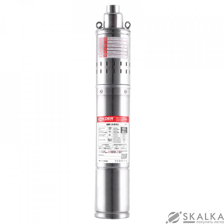 На фото Насос скважинный шнековый KOER 4QGD 1.8-50-0.5 (KP2648)