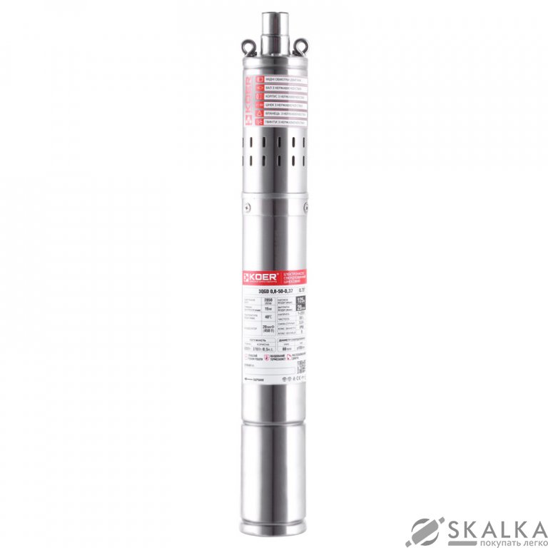 Насос скважинный шнековый KOER 3QGD 0.8-50-0.37 (KP2646) На фото Насос скважинный шнековый KOER 3QGD 0.8-50-0.37 (KP2646)
