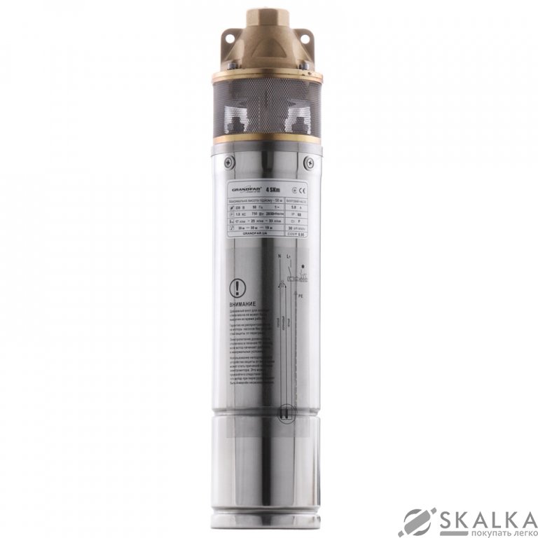 Насос скважинный вихревой GRANDFAR 4SKm 150 (GF1308) На фото Насос скважинный вихревой GRANDFAR 4SKm 150 (GF1308)
