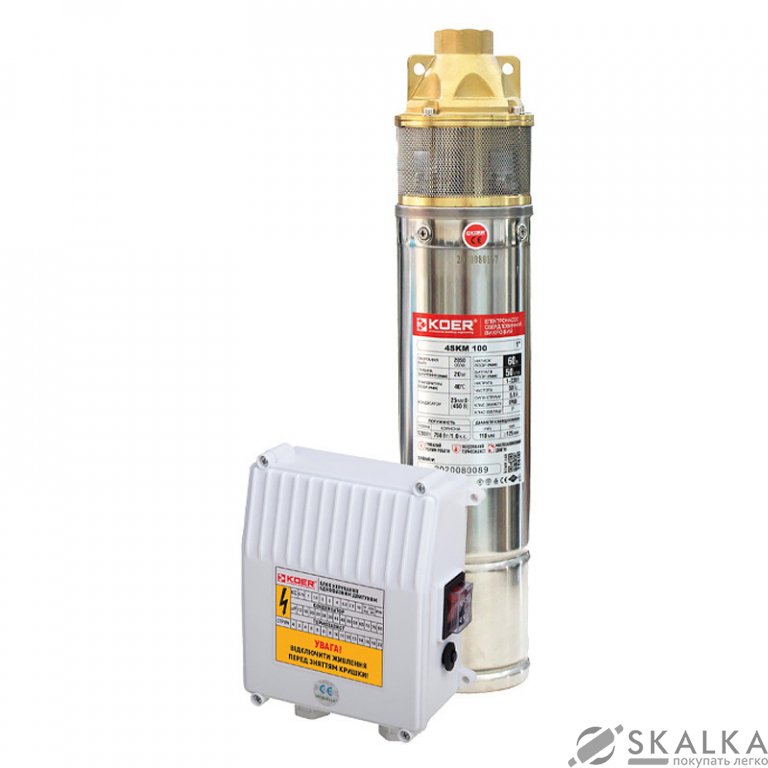 На фото Насос скважинный вихревой с пультом KOER 4SKM-200 (KP2793)