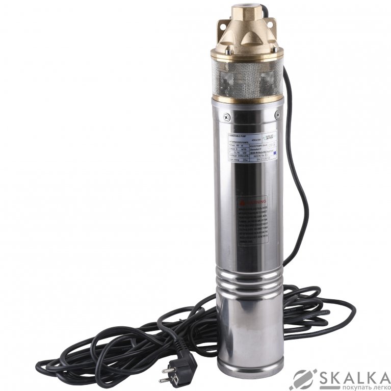 Насос скважинный вихревой VOLKS pumpe PM 4SKm100 0,75кВт + кабель 10м На фото Насос скважинный вихревой VOLKS pumpe PM 4SKm100 0,75кВт + кабель 10м