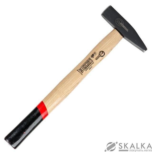 На фото Молоток слесарный Intertool 300г, ручка ясень (HT-0252)
