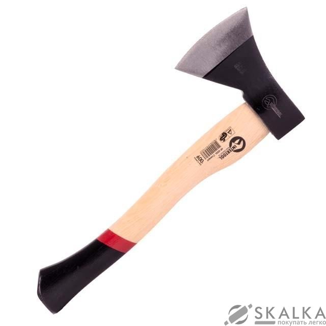 На фото Топор Intertool 600г, ручка пекан 48-57 HRC (HT-0256)