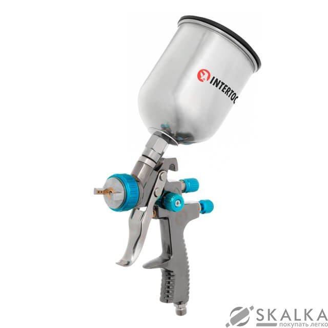 Краскораспылитель Intertool LVLP BLUE 1.4мм, 600мл (PT-0133) На фото Краскораспылитель Intertool LVLP BLUE 1.4мм, 600мл (PT-0133)