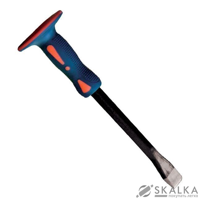 На фото Зубило по камню Intertool с рукояткой из стекловолокна TPR 400*19*25мм (UT-3140)