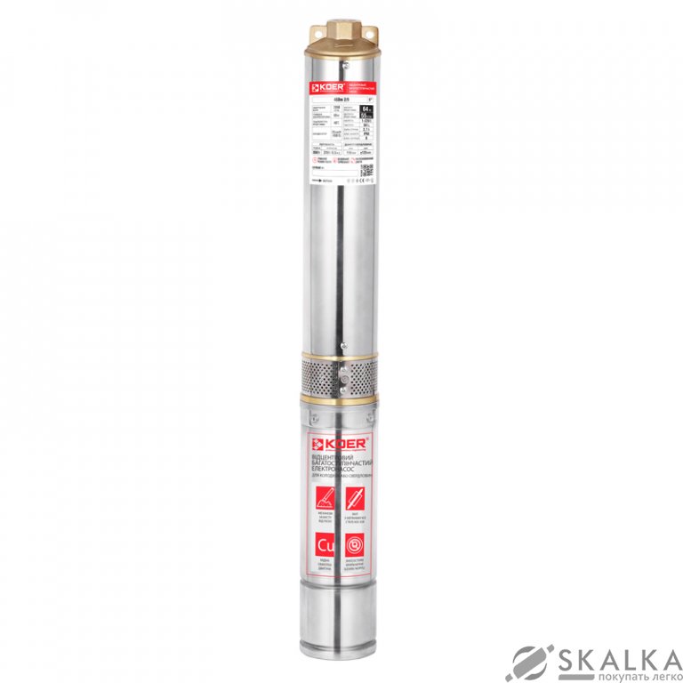 На фото Насос скважинный центробный KOER 4SDM 2/9+40M + пульт (KP2634)