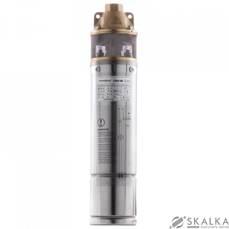 На фото Насос скважинный вихревой GRANDFAR 4SKm100 (GF1104)