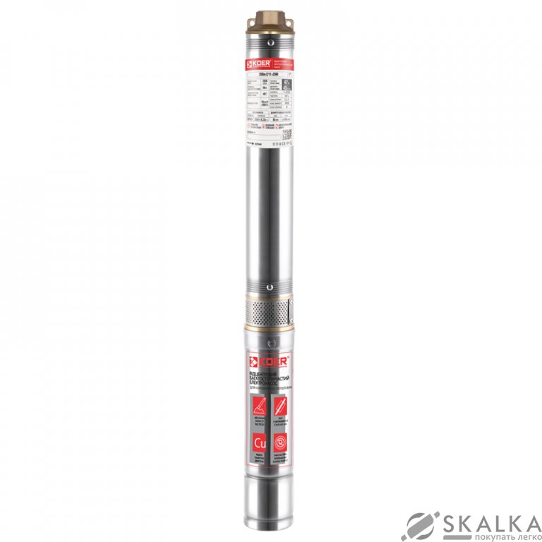 На фото Насос скважинный центробный KOER 3SDM 2/11+25M + пульт (KP2621)