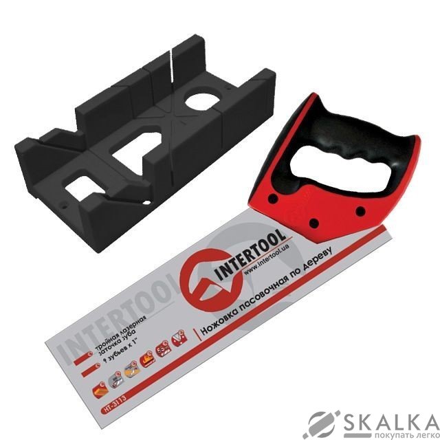 На фото Стусло пластиковое Intertool с ножовкой 300мм Проф (HT-0713)