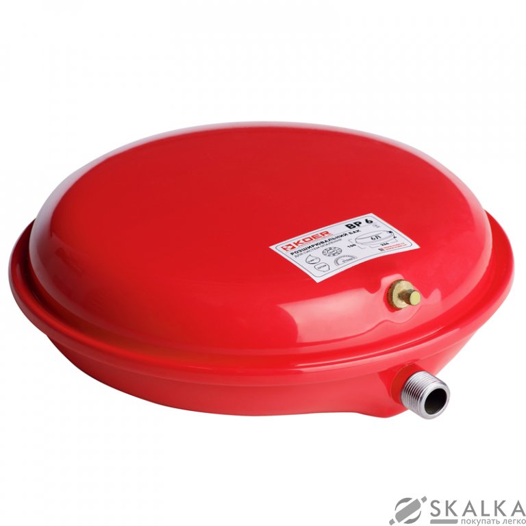 На фото Бак расширительный для системы отопления (плоский) KOER BP6 6 л (KB0001)