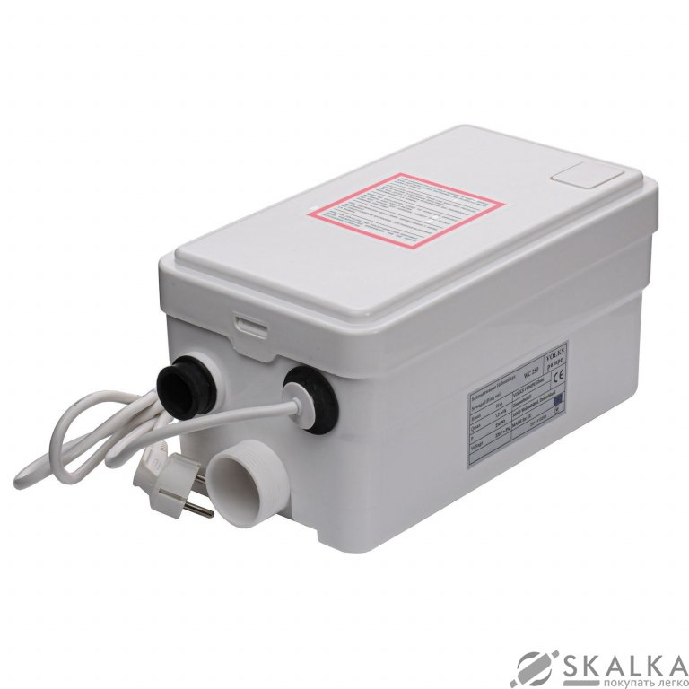 Канализационная установка VOLKS pumpe WC250 На фото Канализационная установка VOLKS pumpe WC250