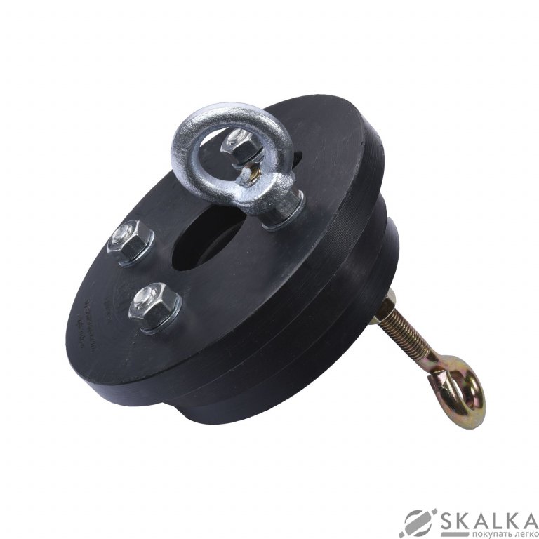 На фото Оголовок черный для скважин Cristal d-125мм*32мм